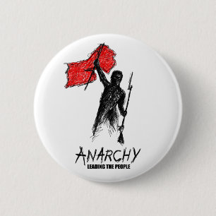 Anarchy Leading the People 6 Cm Round Badge