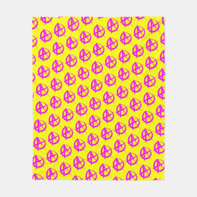 Anarchy Pattern Fleece Blanket (Front)