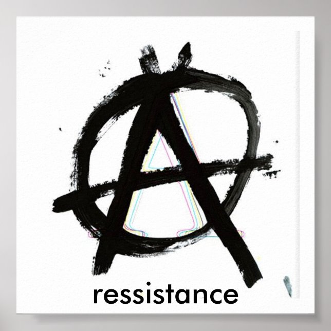 anarchy, ressistance poster (Front)