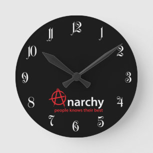 Anarchy Round Clock