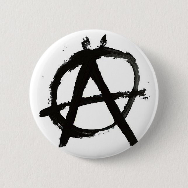 Anarchy Rulez 6 Cm Round Badge (Front)