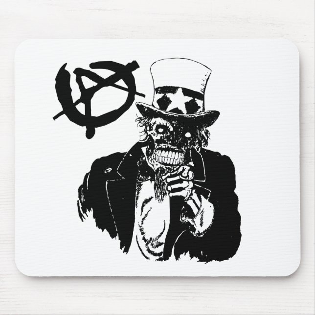 Anarchy Skull Mouse Mat (Front)