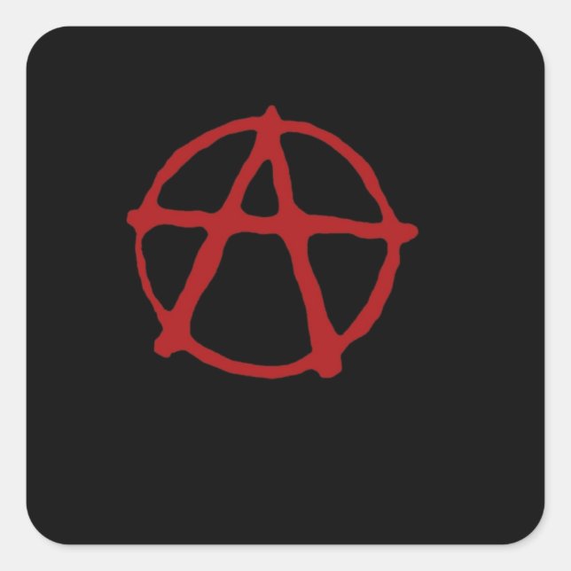 Anarchy. Square Sticker (Front)