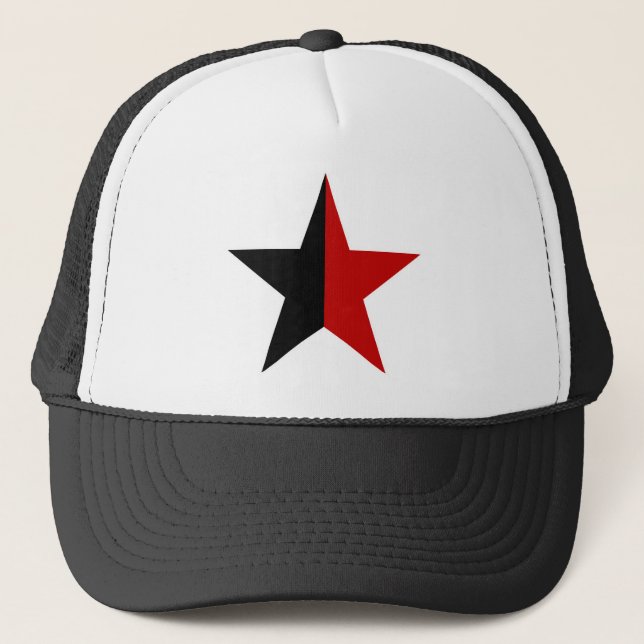 Anarchy Star Classic (black / red) Trucker Hat (Front)