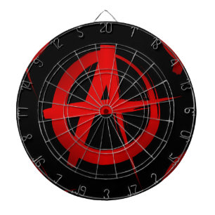 Anarchy symbol dartboard