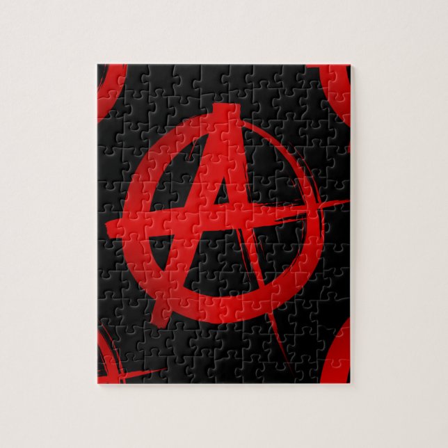 Anarchy symbol jigsaw puzzle (Vertical)