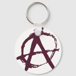 anarchy symbol key ring