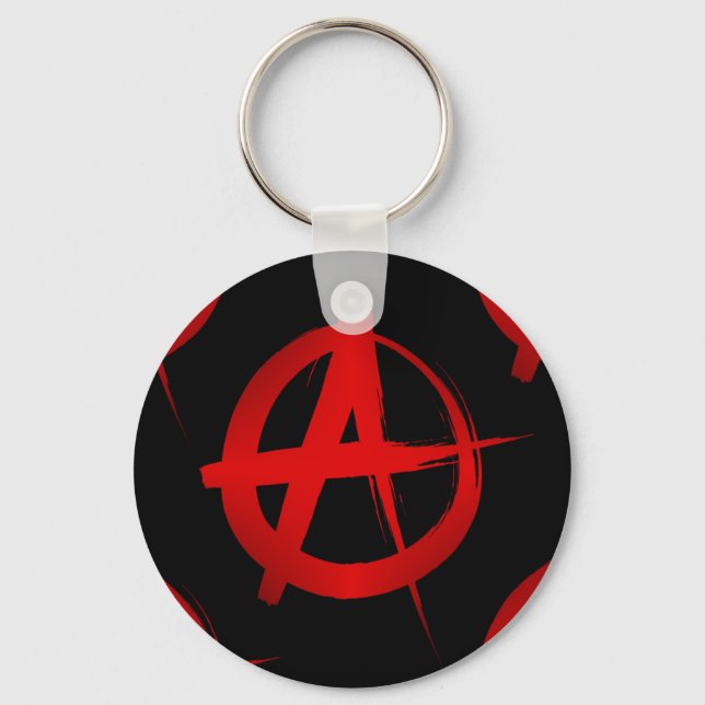 Anarchy symbol key ring (Front)