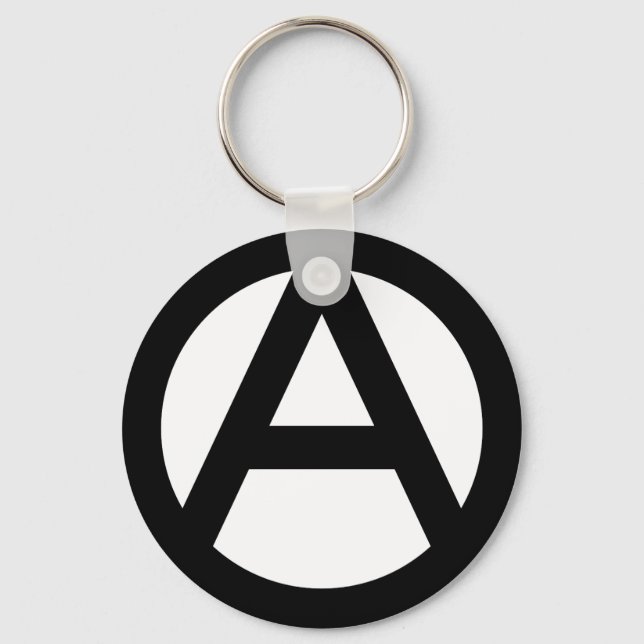 Anarchy Symbol Key Ring (Front)