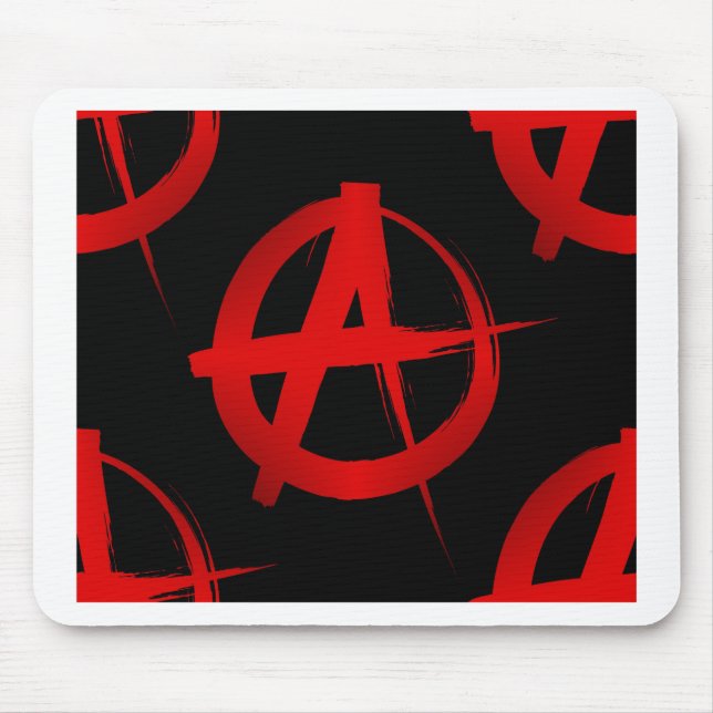 Anarchy symbol mouse mat (Front)