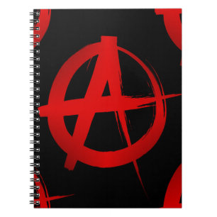 Anarchy symbol notebook