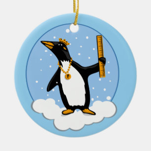 Anarctic Christmas ruler ornament
