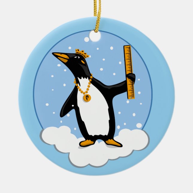 Anarctic Christmas ruler ornament (Front)