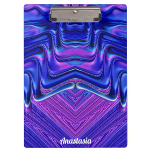 ANASTASIA ~ 3D! ~ Pink White and Blue original ~ Clipboard