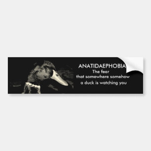 Anatidaephobia Bumper Sticker