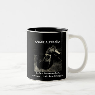 ANATIDAEPHOBIA Two-Tone COFFEE MUG