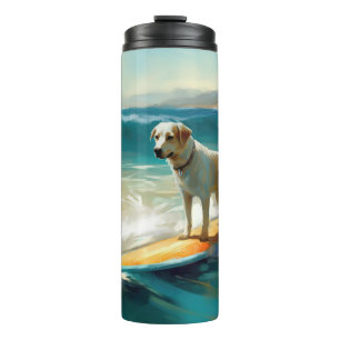 Anatolian Shepherd Beach Surfing Painting  Thermal Tumbler
