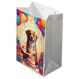 Anatolian Shepherd Birthday Celebration Medium Gift Bag