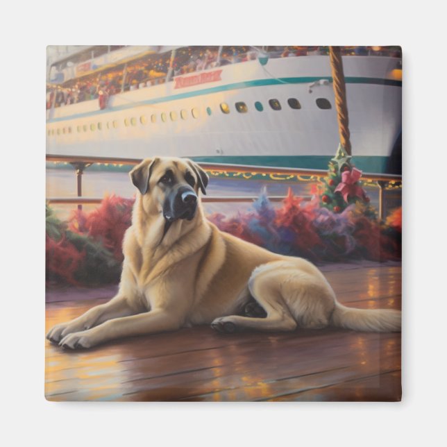 Anatolian Shepherd Christmas Cruise: Pawsome  Magnet (Front)