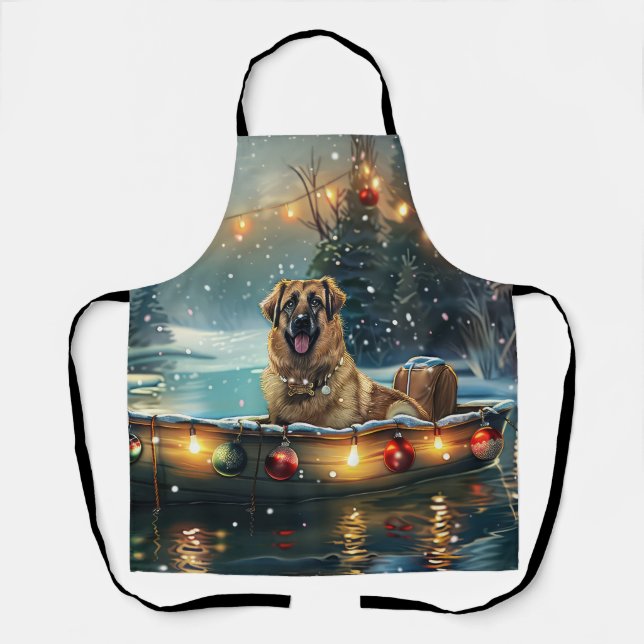 Anatolian Shepherd Christmas Festive Voyage Apron (Front)