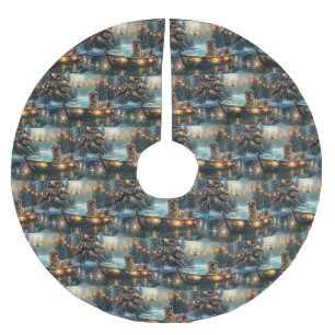 Anatolian Shepherd Christmas Festive Voyage Brushed Polyester Tree Skirt