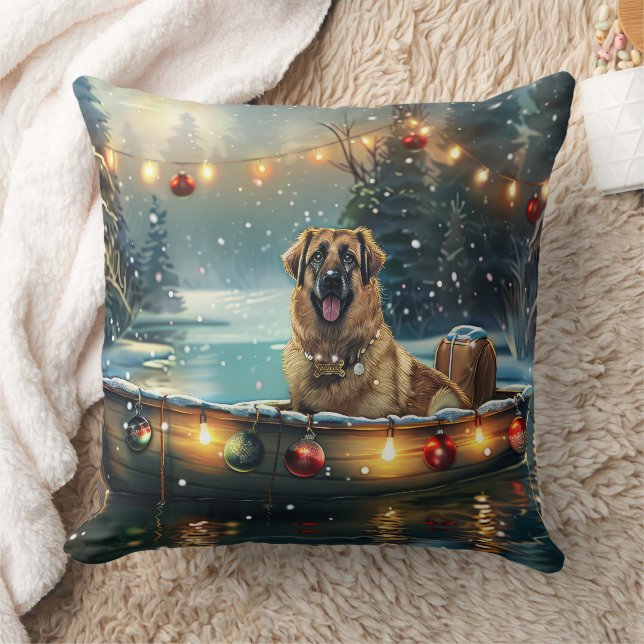 Anatolian Shepherd Christmas Festive Voyage Cushion (Blanket)