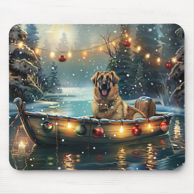 Anatolian Shepherd Christmas Festive Voyage Mouse Mat (Front)