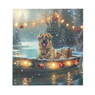 Anatolian Shepherd Christmas Festive Voyage Notepad