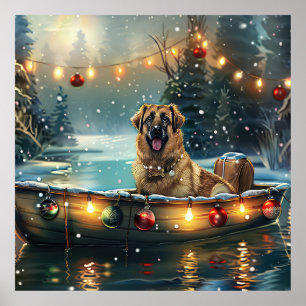 Anatolian Shepherd Christmas Festive Voyage Poster