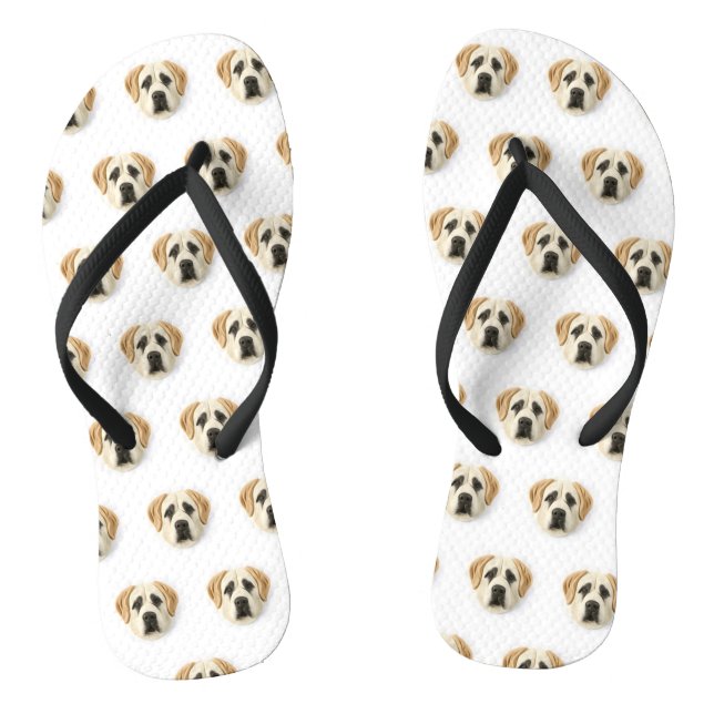 Anatolian Shepherd Dog 3D Inspired Flip Flops (Footbed)
