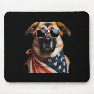 Anatolian Shepherd Dog 4th Of July American Indepe Mouse Mat