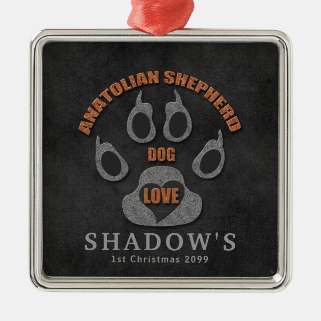 Anatolian Shepherd Dog Breed Christmas Ornament (Front)