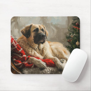 Anatolian Shepherd Dog Christmas Festive Mouse Mat