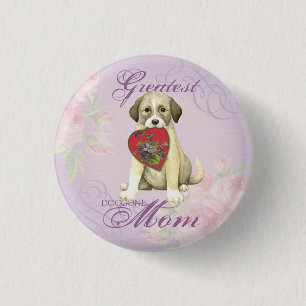Anatolian Shepherd Dog Heart Mum 3 Cm Round Badge