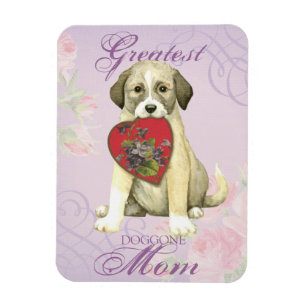 Anatolian Shepherd Dog Heart Mum Magnet