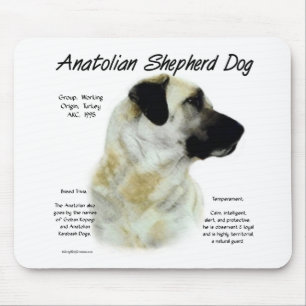 Anatolian Shepherd Dog History Design Mouse Mat
