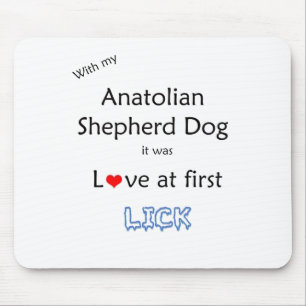 Anatolian Shepherd Dog Lick Design Mouse Mat