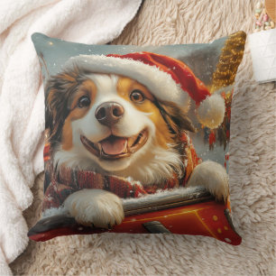Anatolian Shepherd Dog Roller Coaster Christmas Cushion