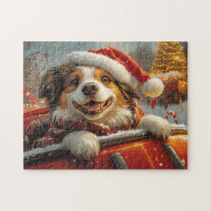 Anatolian Shepherd Dog Roller Coaster Christmas Jigsaw Puzzle