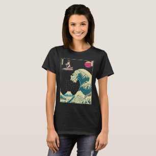 Anatolian Shepherd Dog Surfing on a Kanagawa Wave T-Shirt