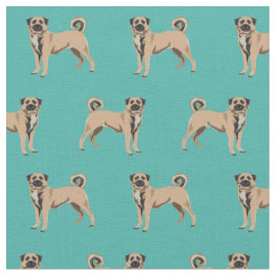 Anatolian Shepherd dog turquoise Fabric