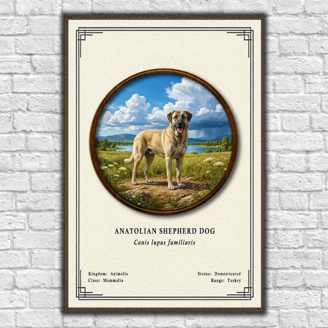Anatolian Shepherd Dog Zoology Series Poster (Creator Uploaded)