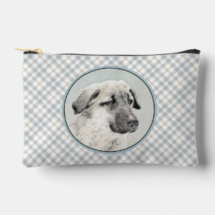 Anatolian Shepherd Fawn Painting Original Dog Art Accessory Pouch