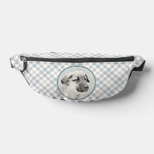 Anatolian Shepherd Fawn Painting Original Dog Art Bum Bags