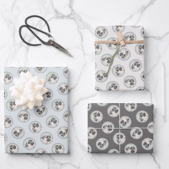 Anatolian Shepherd Fawn Painting Original Dog Art Wrapping Paper Sheet (Front)