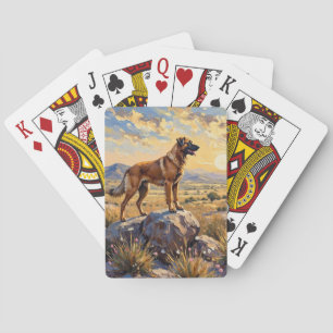 Anatolian Shepherd Guardian Plains Art Playing Cards