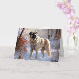 Anatolian Shepherd Let It Snow Christmas Card