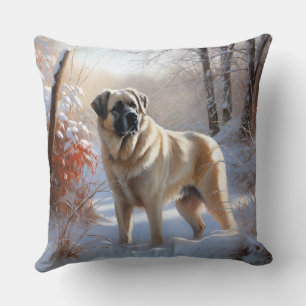 Anatolian Shepherd Let It Snow Christmas  Cushion