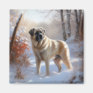 Anatolian Shepherd Let It Snow Christmas  Magnet
