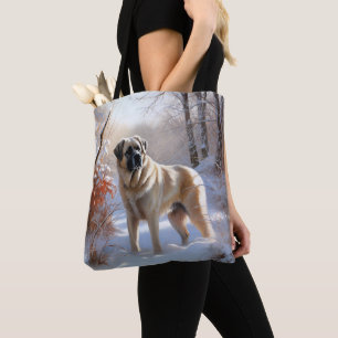 Anatolian Shepherd Let It Snow Christmas  Tote Bag
